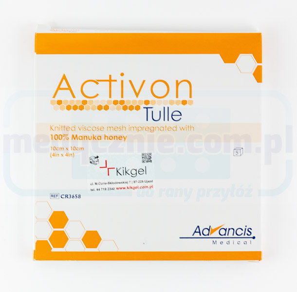 Activon Tüll 10* 10cm Verband mit Manuka Honig 1St.